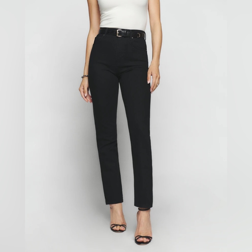 Reformation High Rise Black Jeans